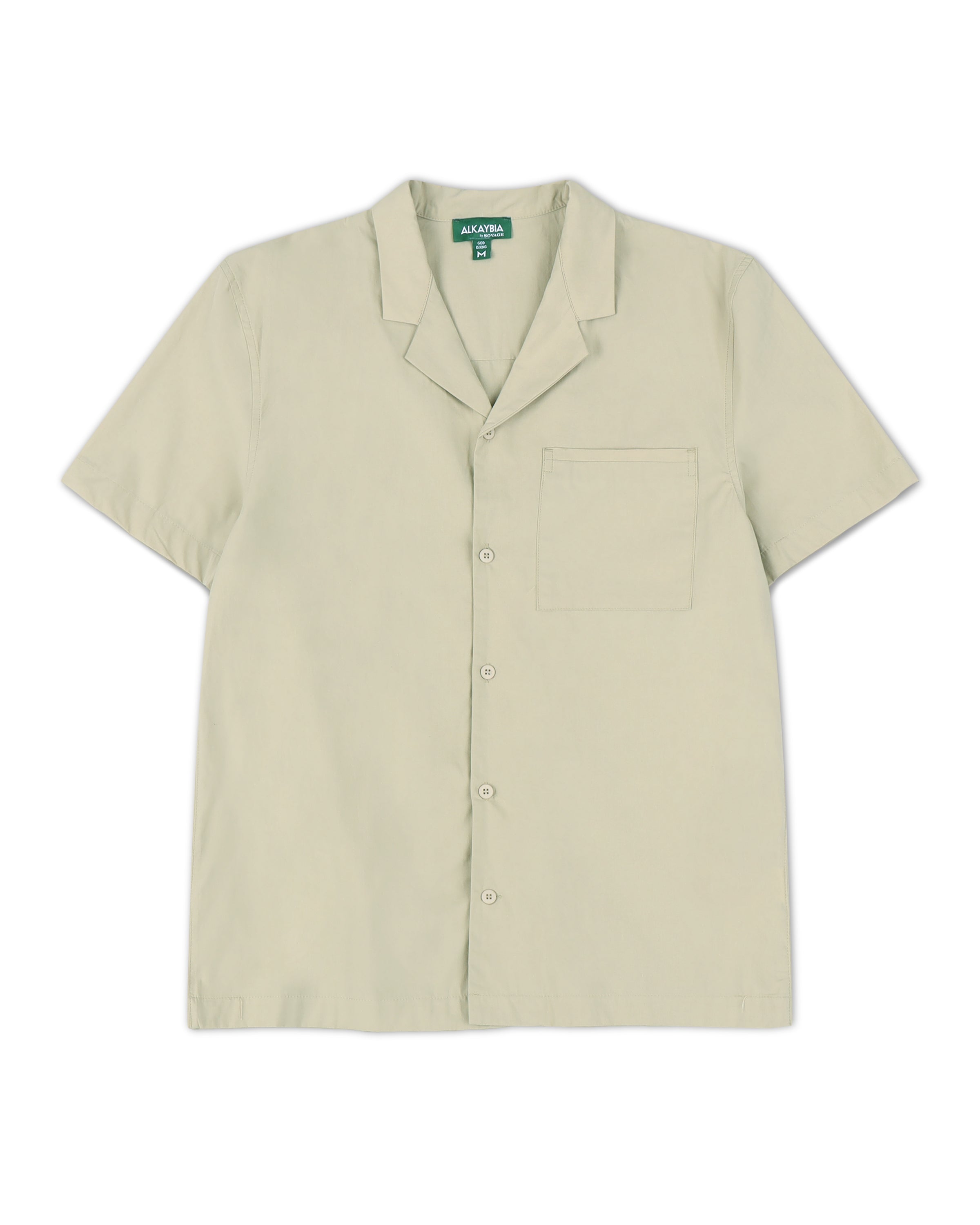 PASSPORT LIGHTWEIGHT COTTON SHORTSLEEVE SHIRT IN BEIGE