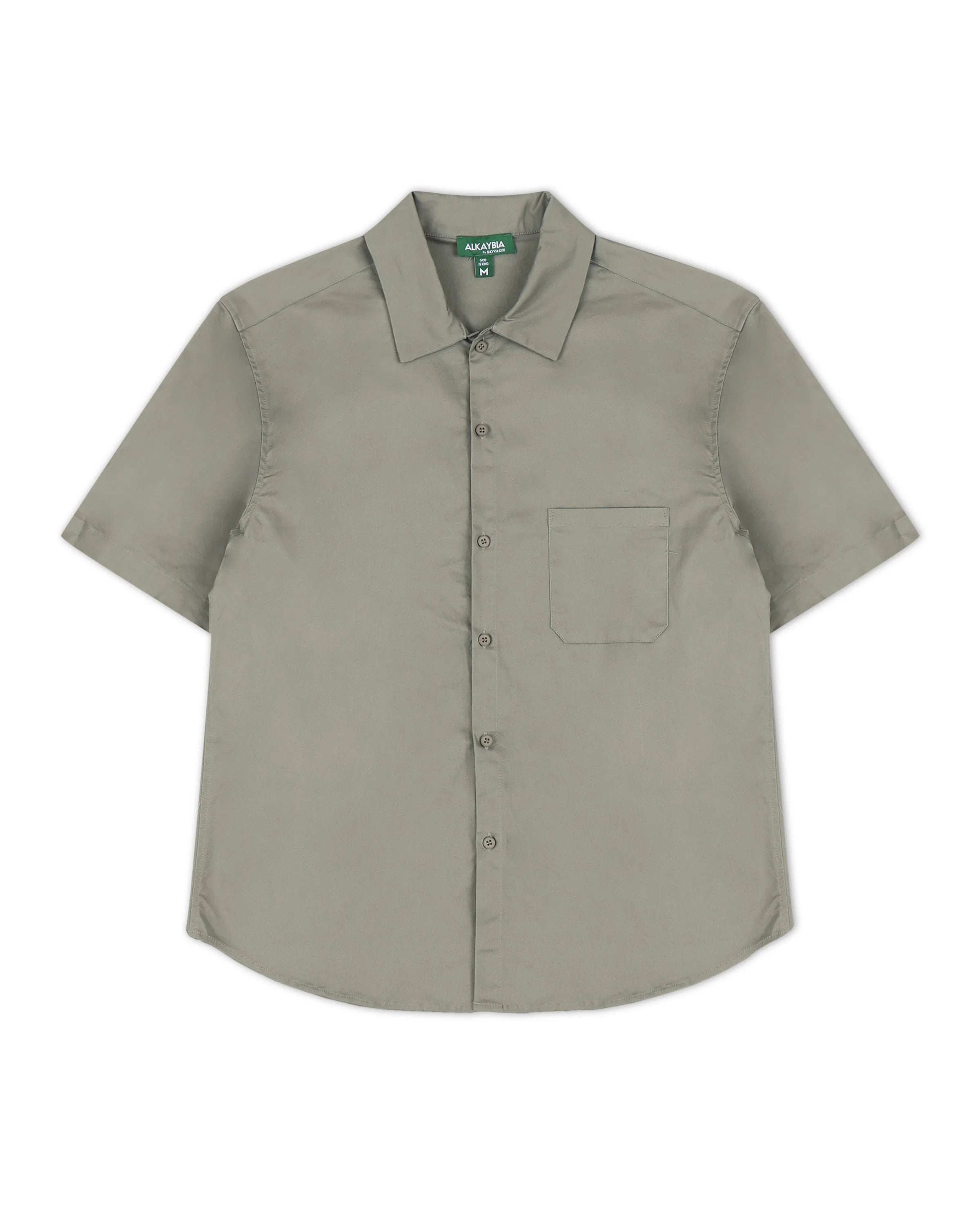 UNITED MAN COTTON SHORTSLEEVE SHIRT IN GREY