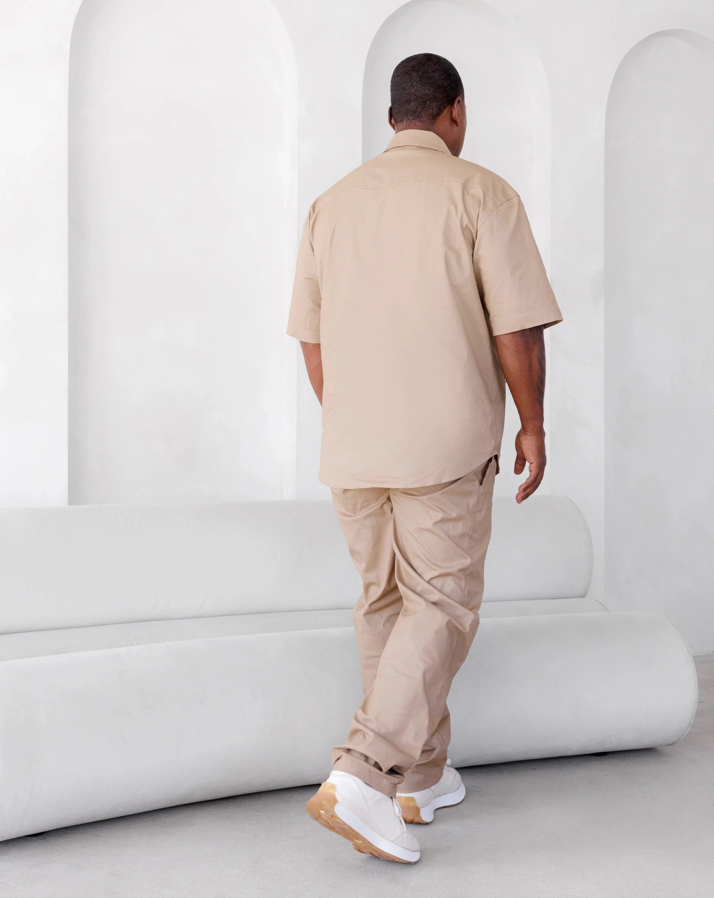 UNITED MAN COTTON PANT IN KHAKI