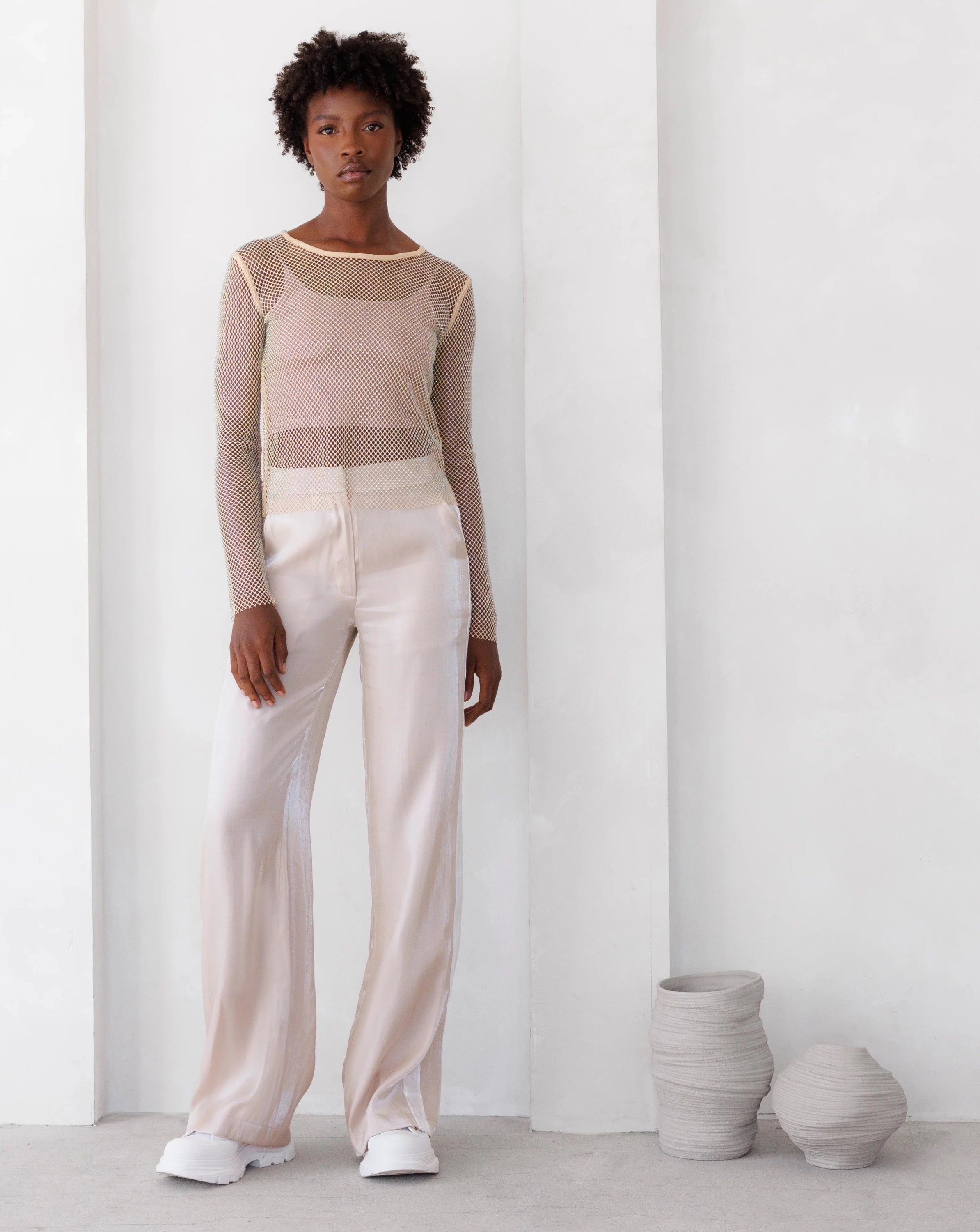 ILLUMINATED PANT IN BEIGE