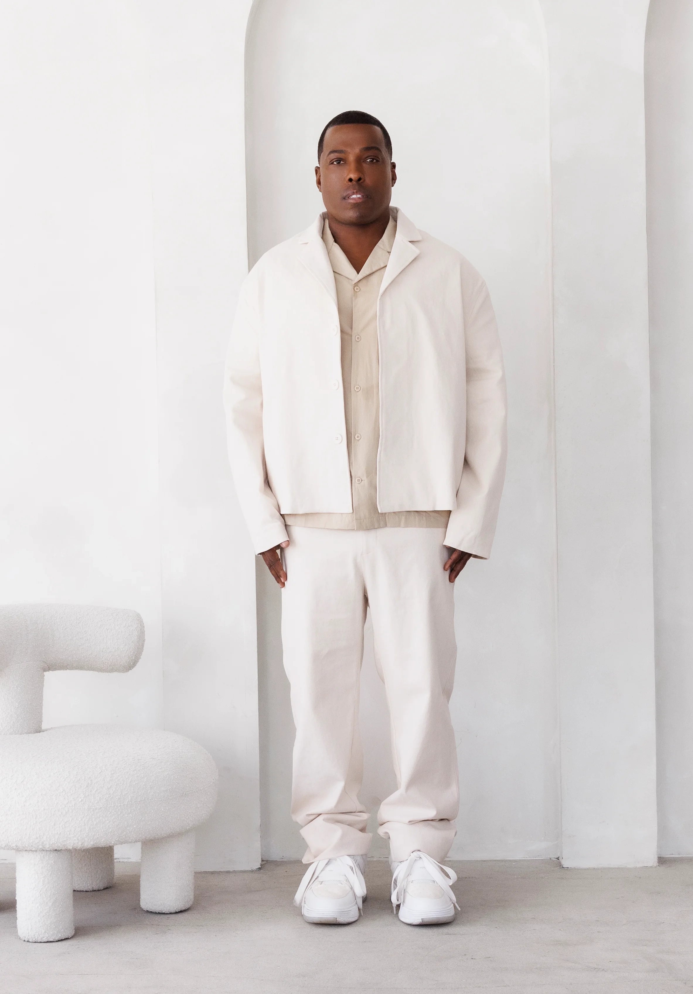 ELEVATE COTTON PANT IN NATURAL