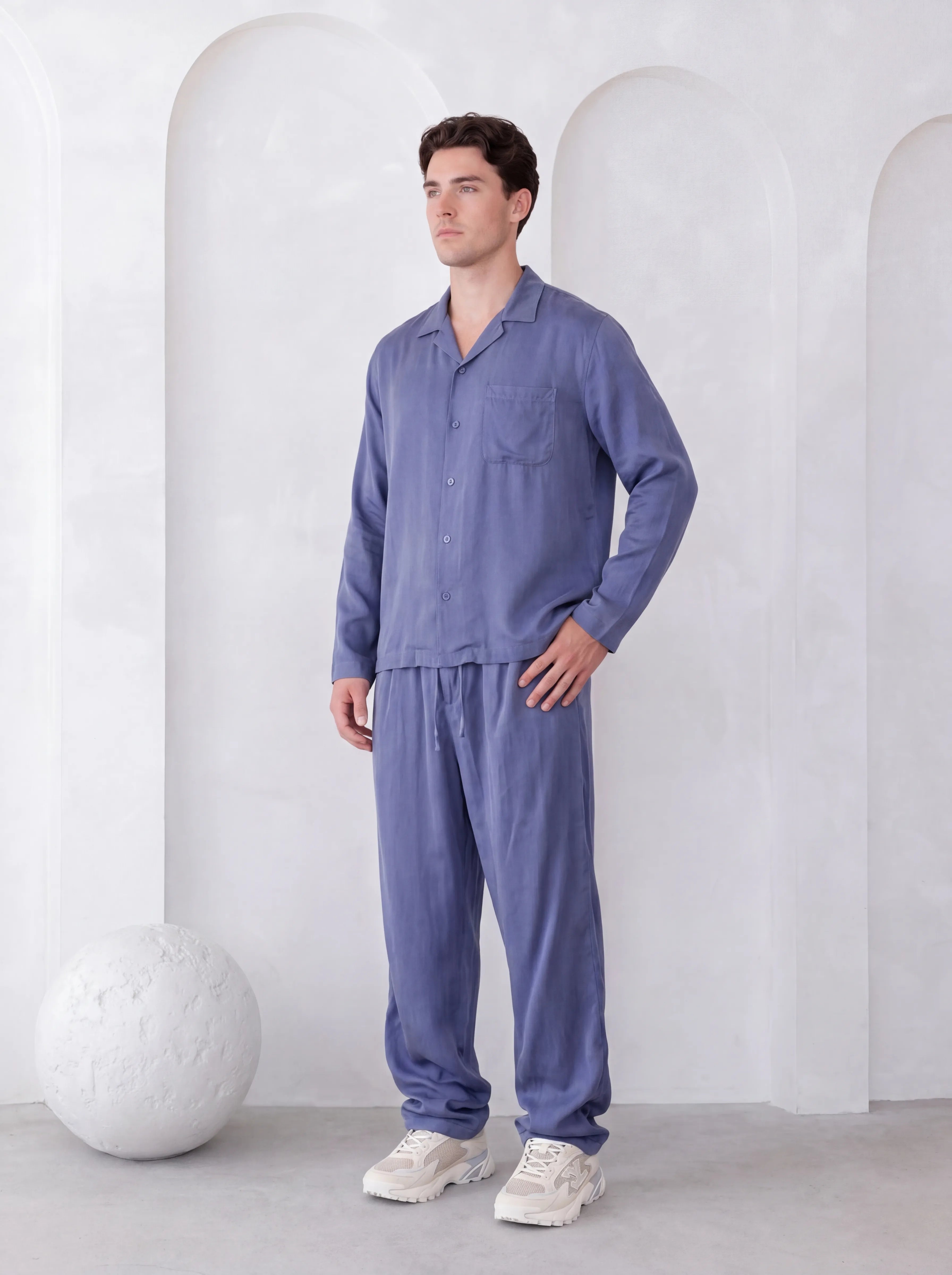 PRINCE CUT CUPRO PANT IN BLUE