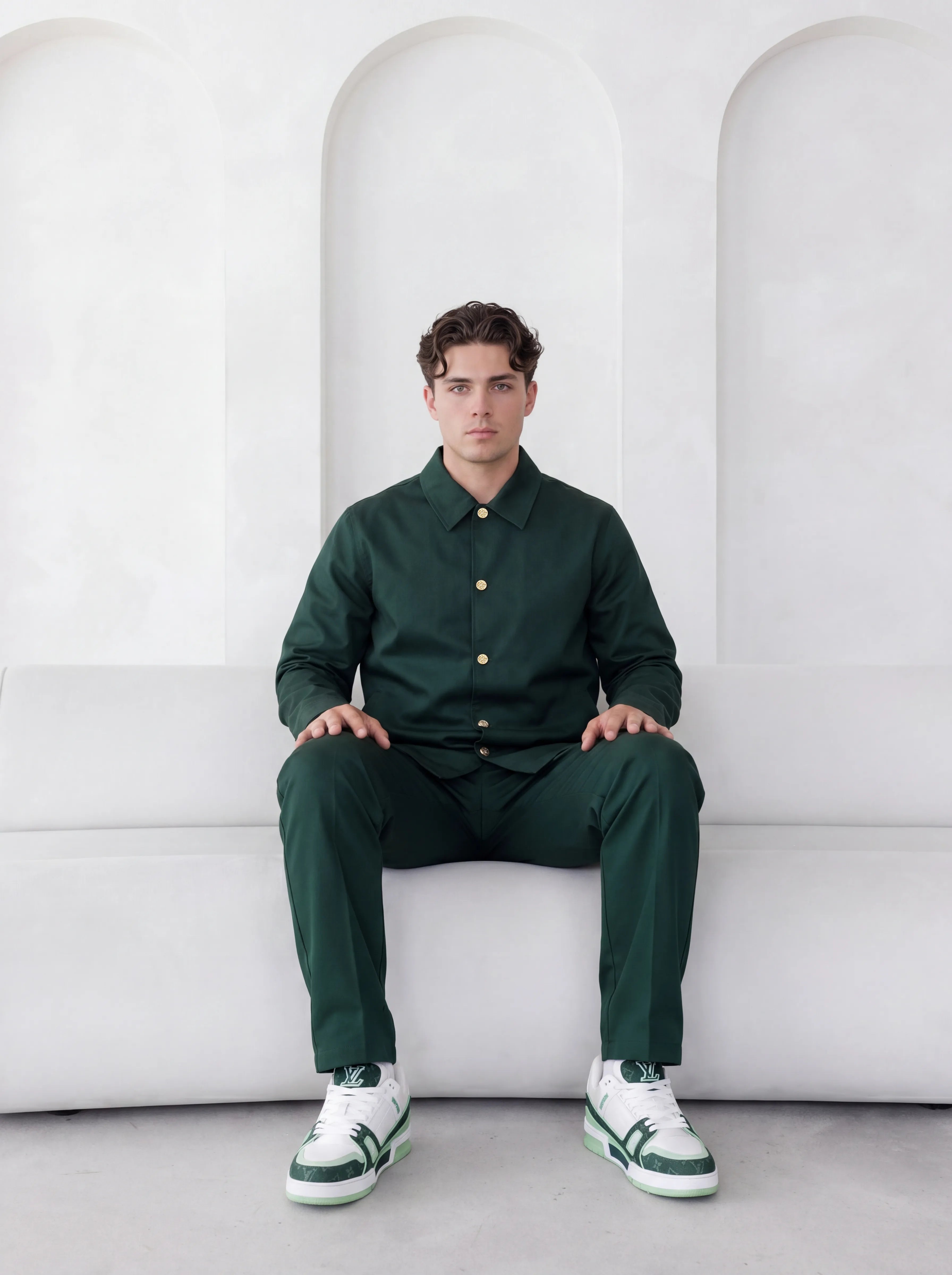 MACHO JACKET IN EMERALD GREEN